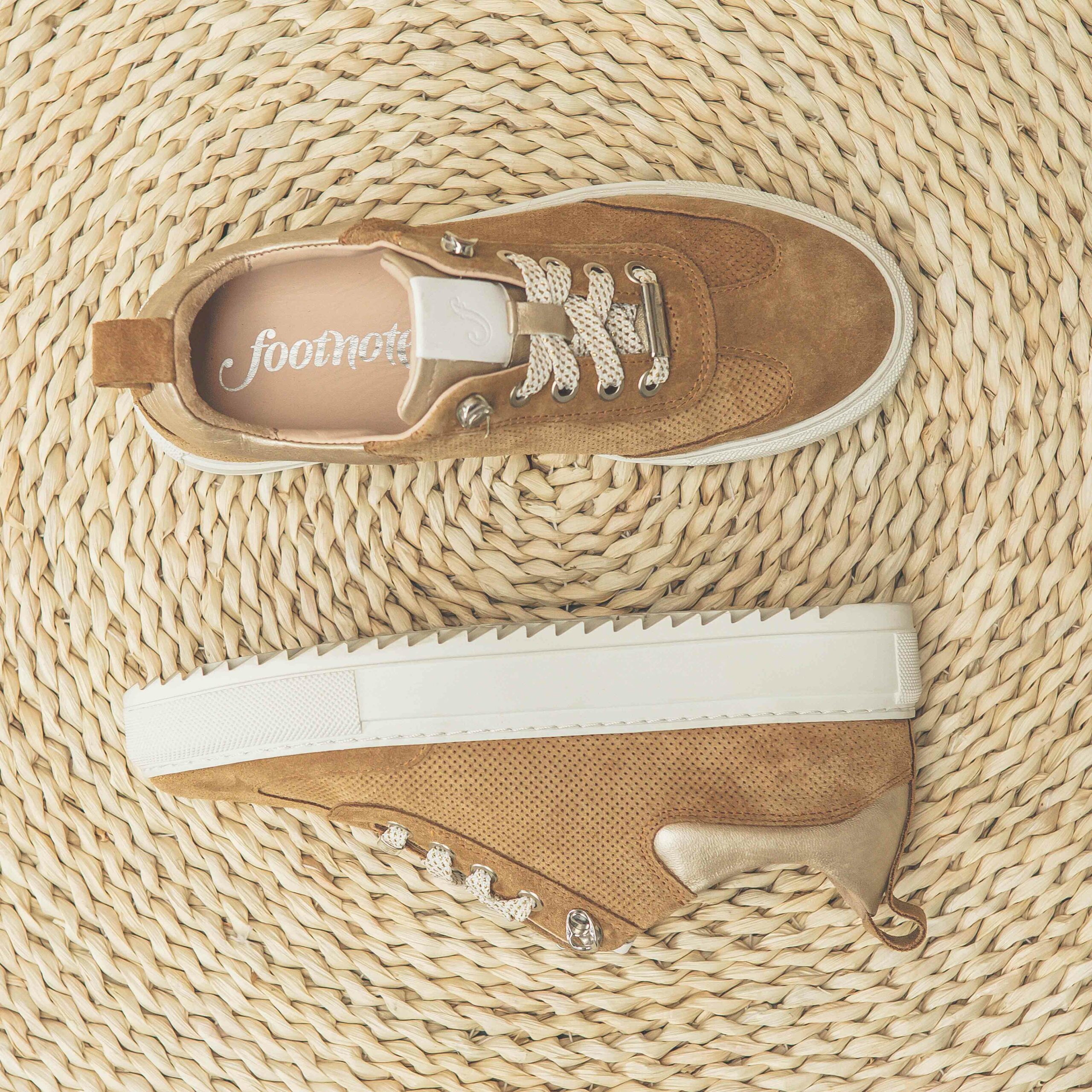 Noor | Suede cognac